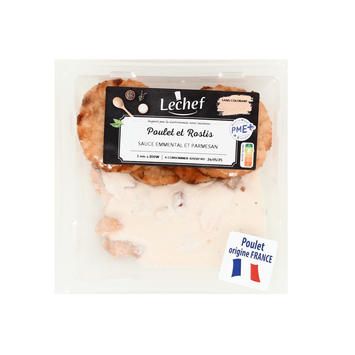 3760094444070 - Lechef - Poulet & Rôstis Sauce Emmental Parmesan