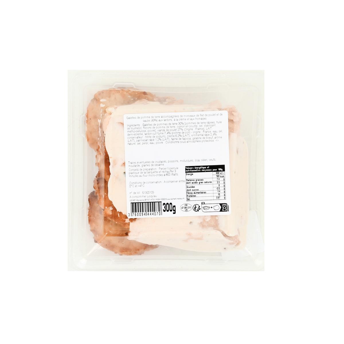 3760094444070 - Lechef - Poulet & Rôstis Sauce Emmental Parmesan