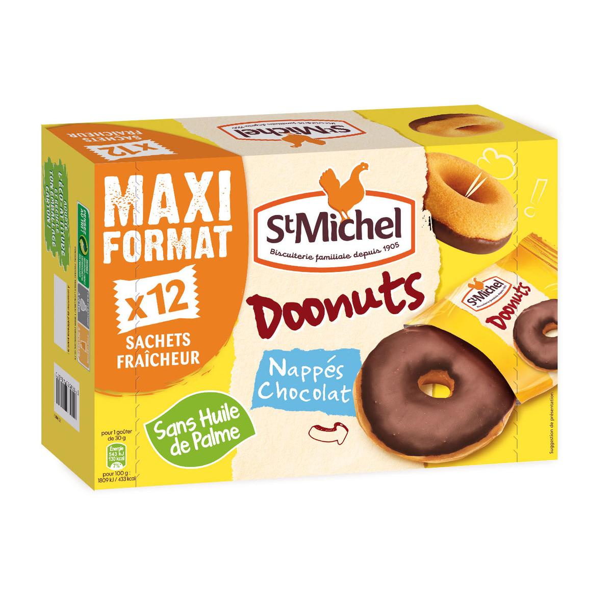 Achat Vente St Michel Doonut Nappe Chocolat Maxi Format X12 360g