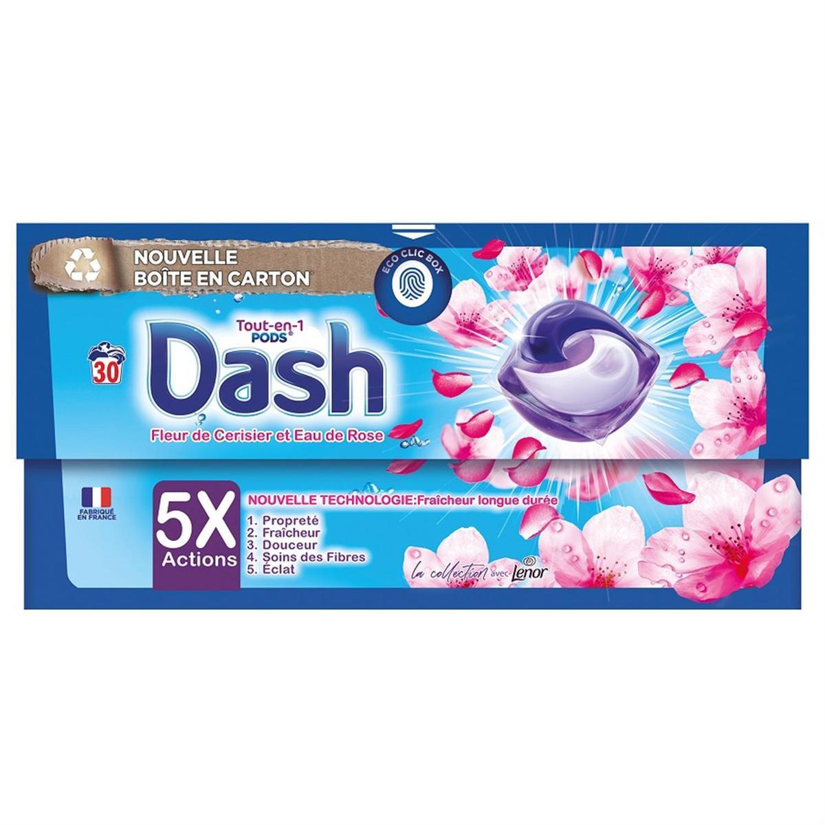 Test Dash 2 en 1 Coquelicot et fleurs de cerisier - lessive