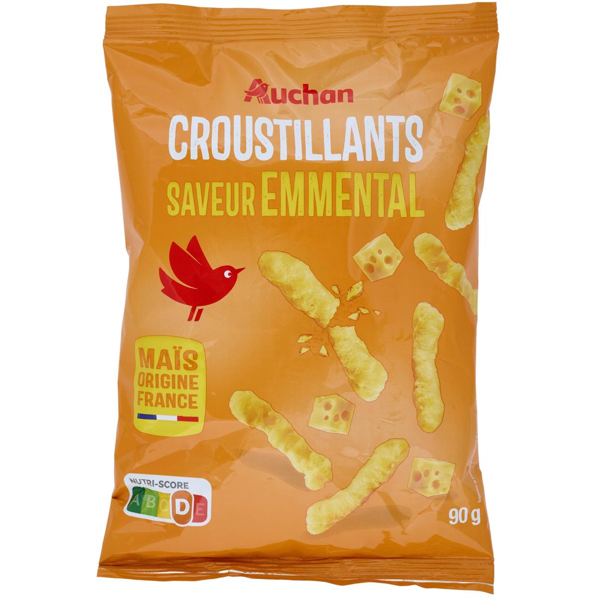 3596710307470 - Auchan - Biscuits soufflés croustillants saveur emmental
