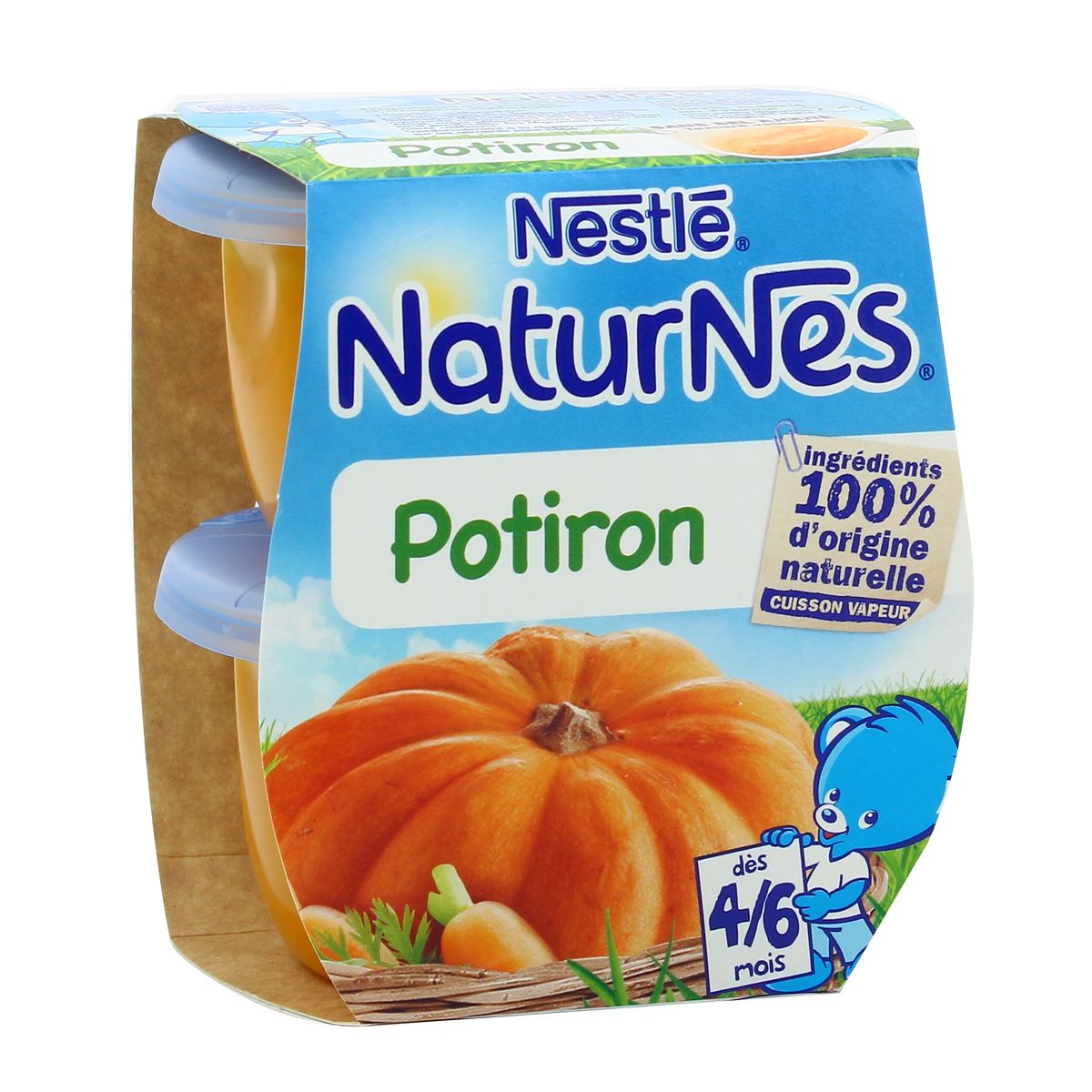 Livraison A Domicile Nestle Naturnes Potiron Des 4 6 Mois 2x130g
