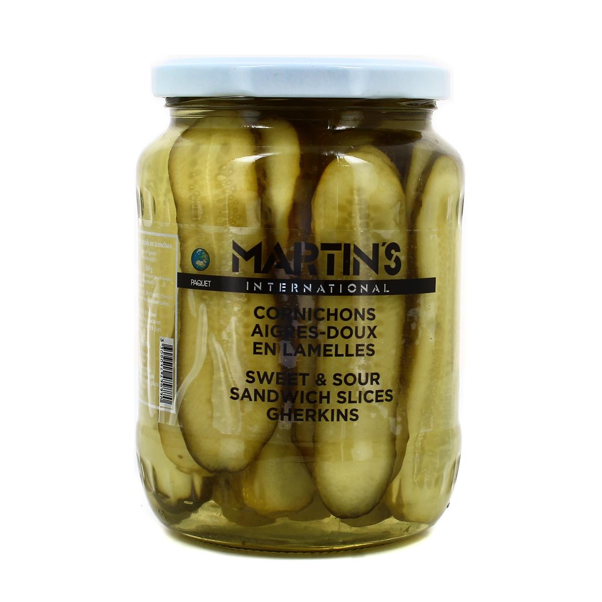 3309014479770 - Martin's - Cornichons aigre doux en lamelles
