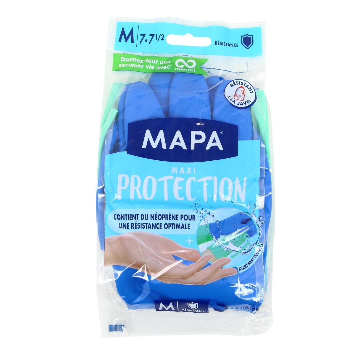 Livraison à domicile Mapa Gants protection satiné, 2 gants - taille S