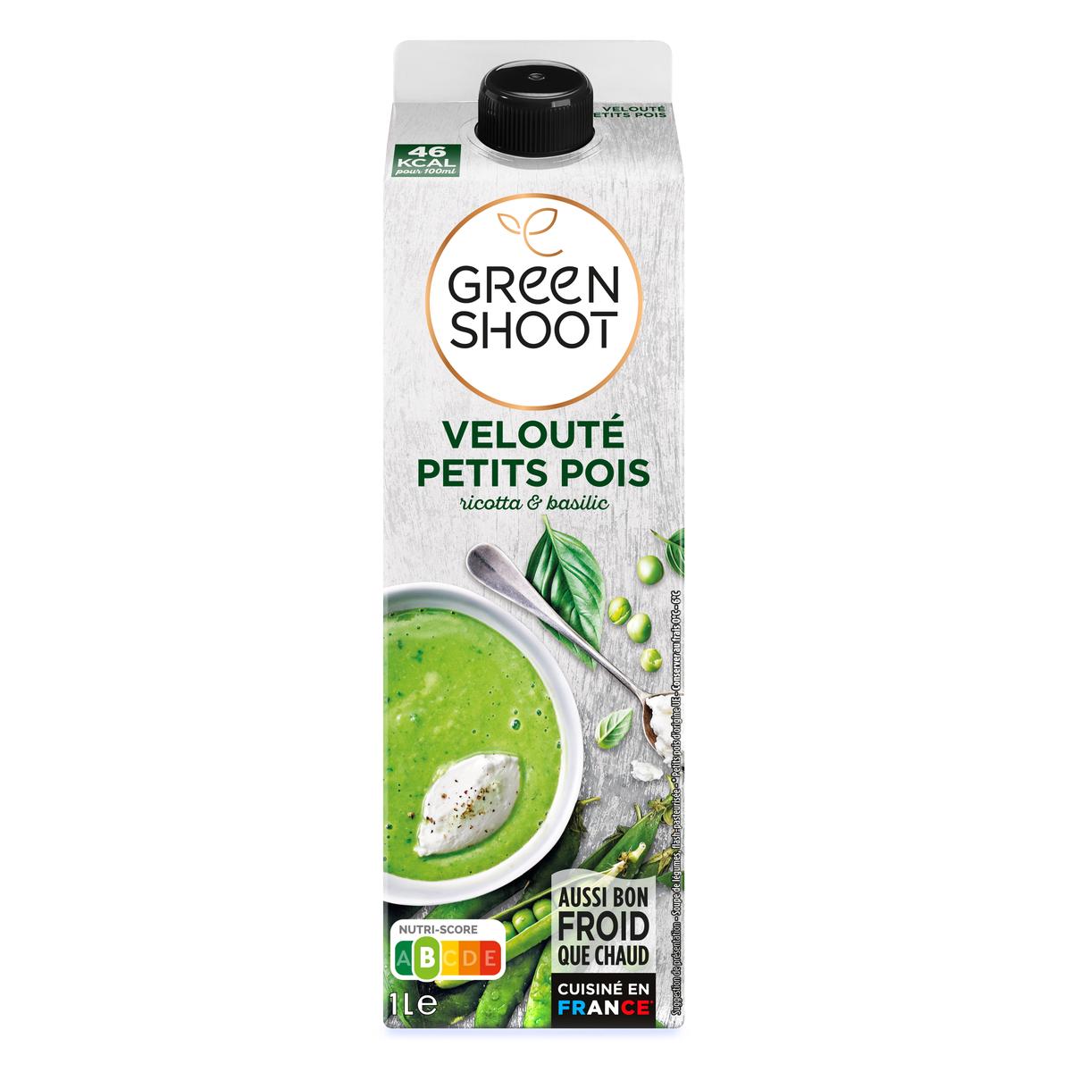 3760132081571 - Greenshoot - Soupe Fraîche Velouté Petits-Pois Ricotta Basilic