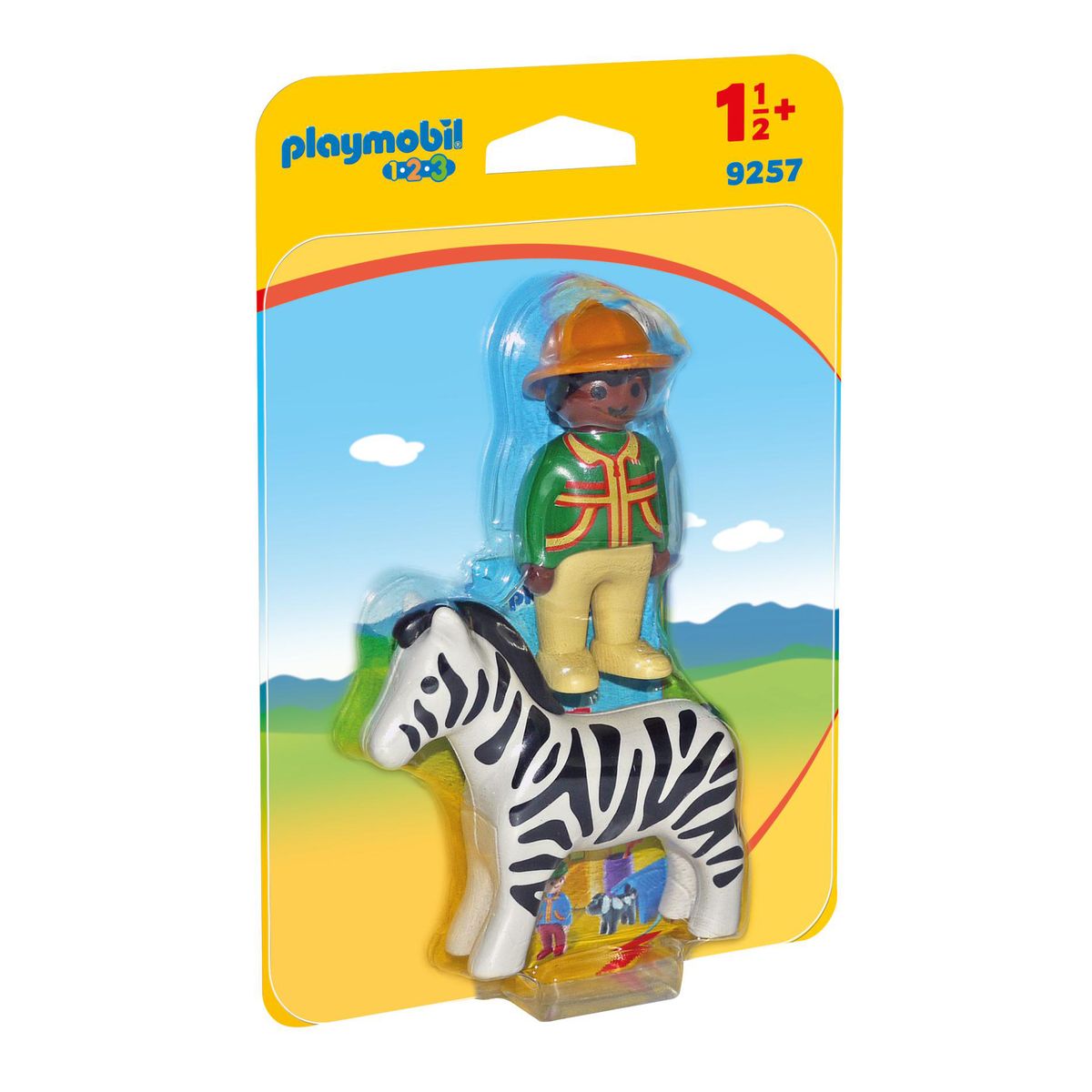 4008789092571 - PLAYMOBIL® 1.2.3 - Soigneur avec zèbre
