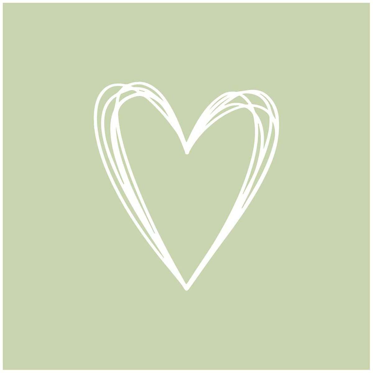 4021766273671 - Paperproducts Design - Serviette en papier Pure Heart Vert