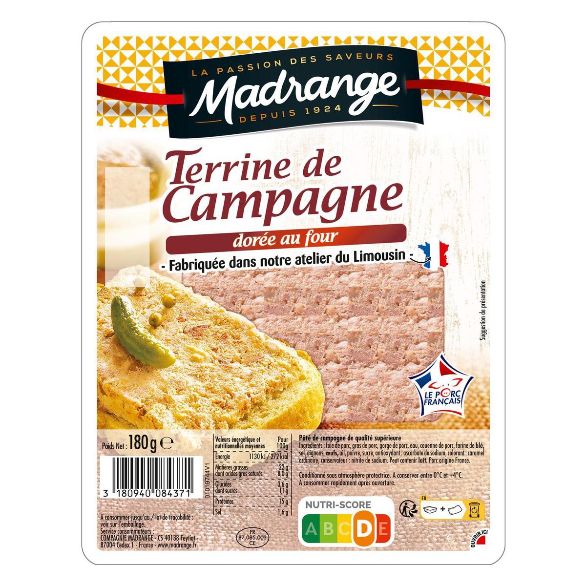 3180940084371 - Madrange - Terrine dorée au four