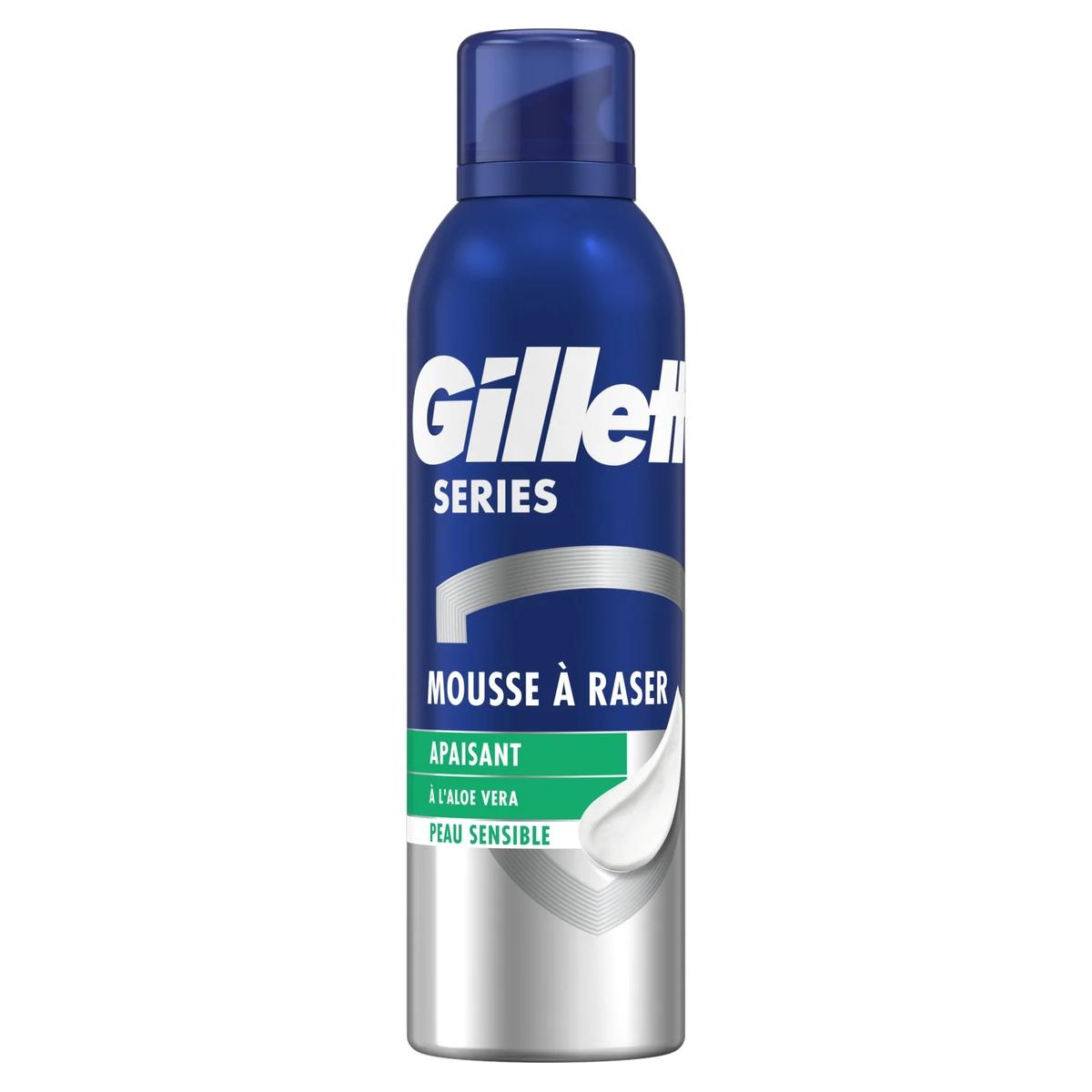 8006540765371 - Gillette - Mousse à Raser Peau Sensible Pour Homme Apaisant Aloe Vera