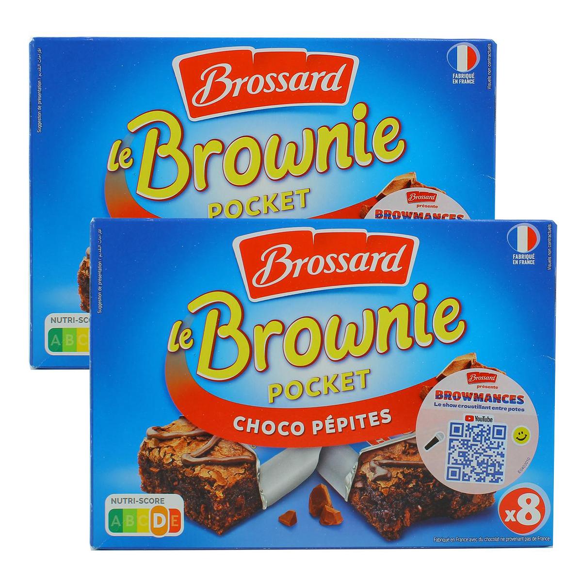 Achat Promotion Brossard Mini brownies pépites de chocolat, 2x8