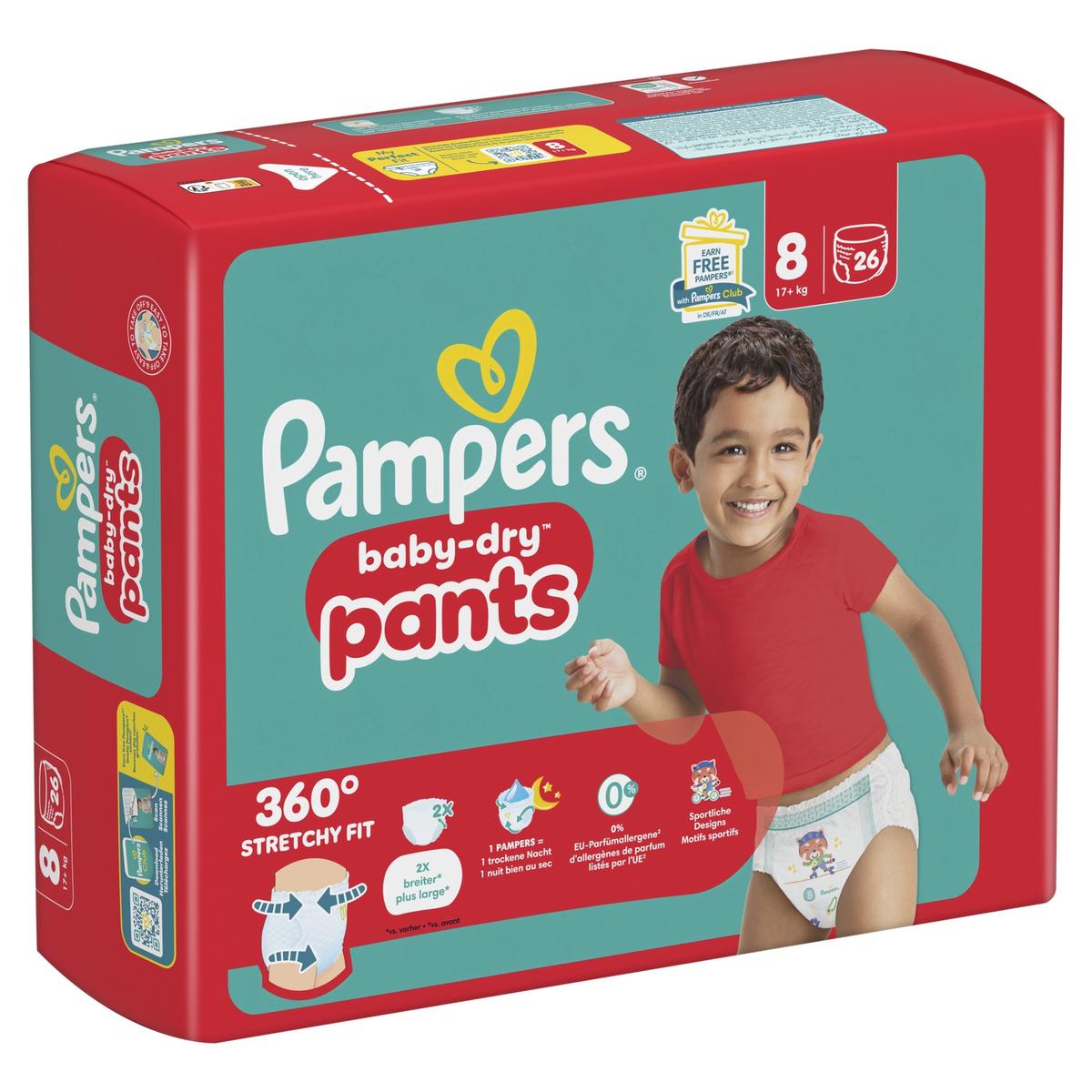8700216596671 - Pampers Babydry Pants - Couches Culottes Bébés Baby-Dry Pants 17+kg T8