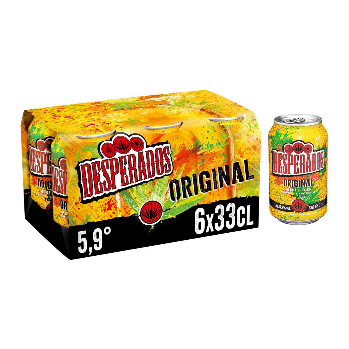 DESPERADOS Cerveja sabor Tequila 5d9 6x33cl