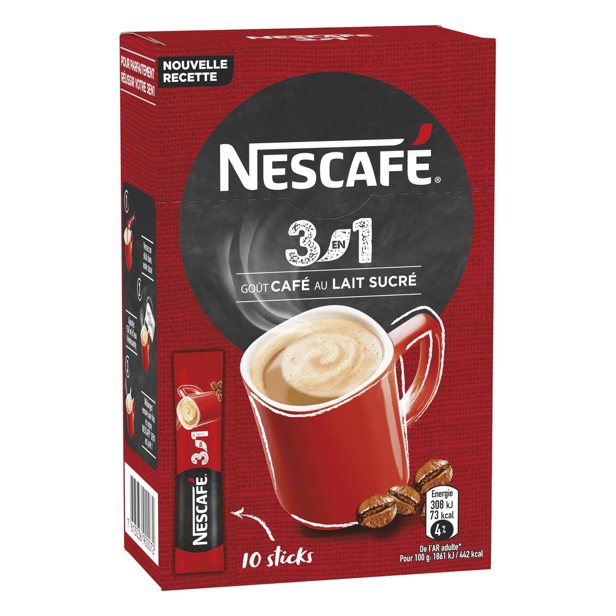 Nescafé Préparation instantanée sucrée pour boisson goût café au lait