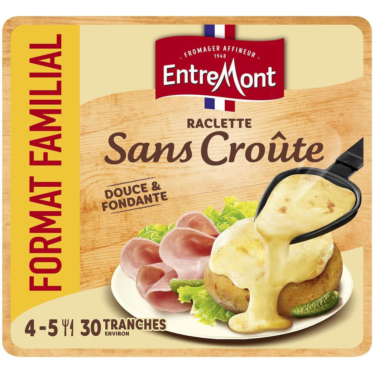 ENTREMONT Fromage à raclette saveur d'Antan 30 tranches 700g pas