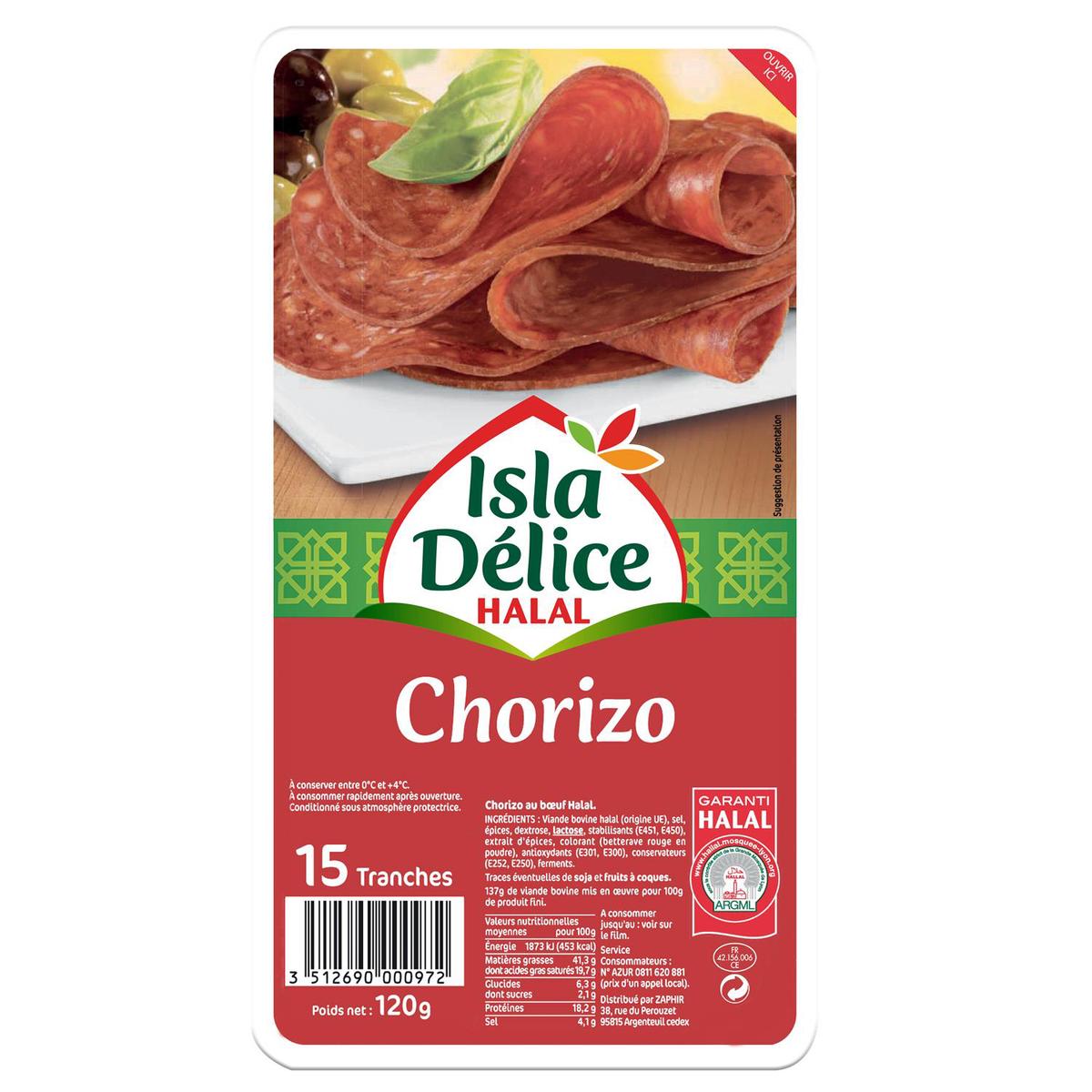 3512690000972 - Isla Délice - Chorizo - Halal