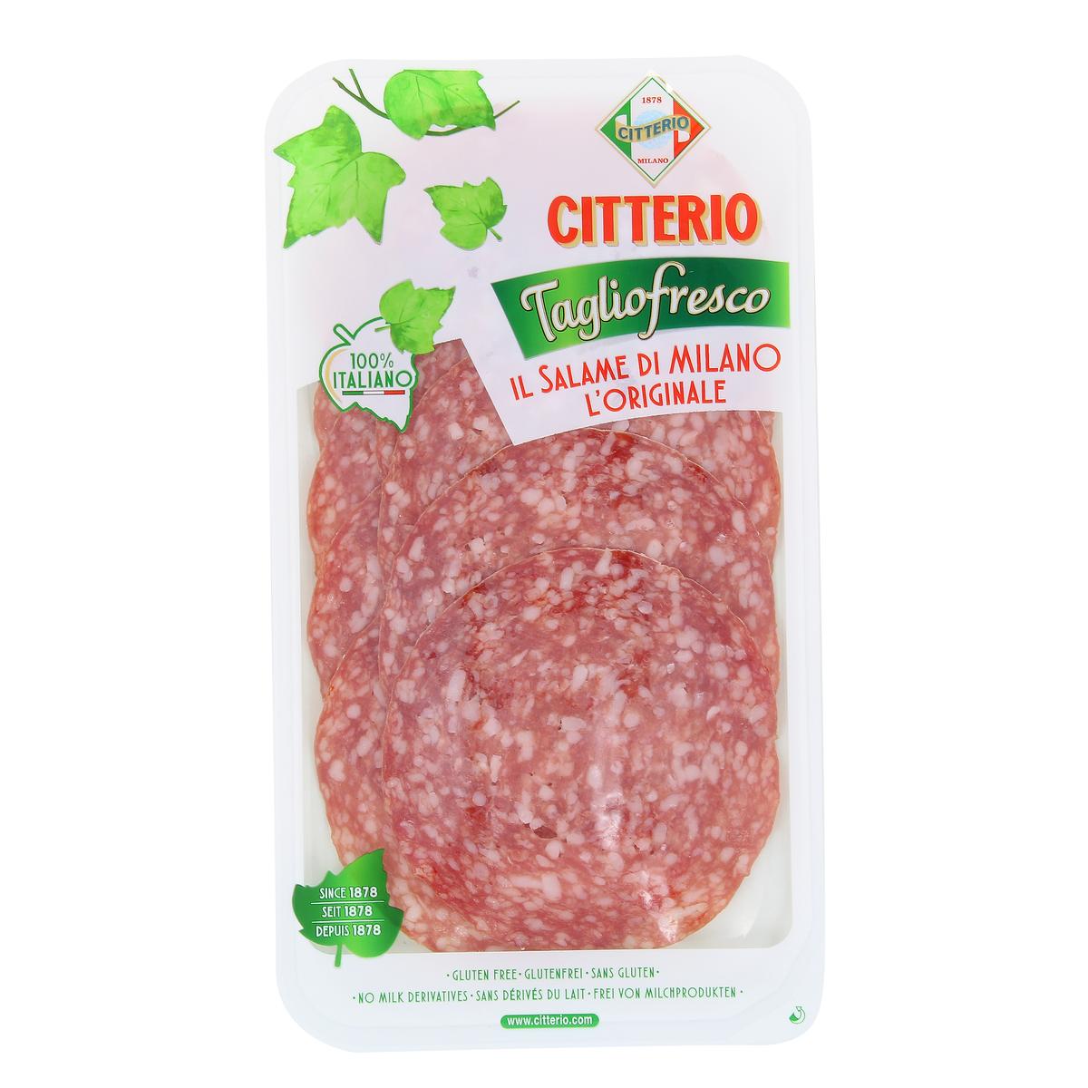 Livraison à domicile Citterio Salami de Milan Taglio Fresco, 70g