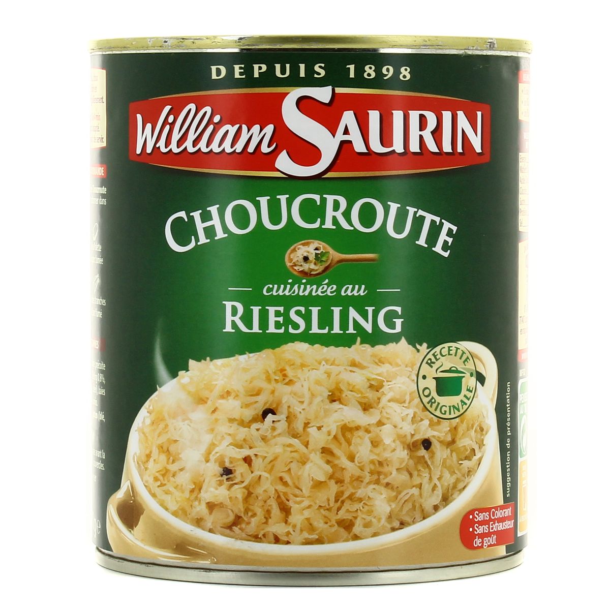 Achat / Vente William Saurin Choucroute Cuisinée au Riesling, 810g