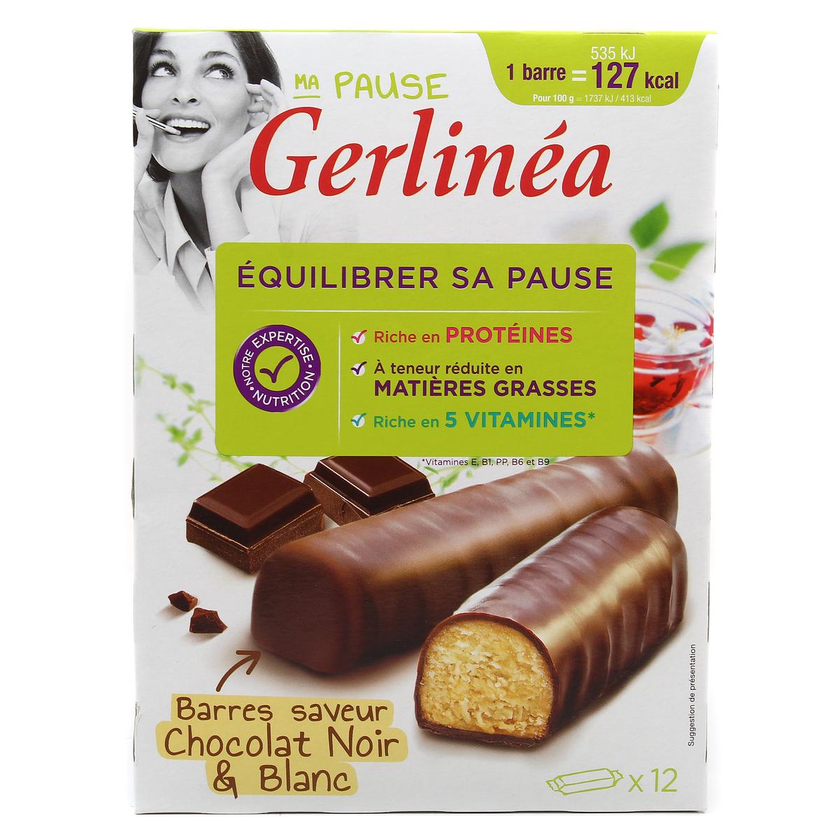 Achat Gerlinea Barres Hyperproteinees Speciale Regime 12 Barres 372g