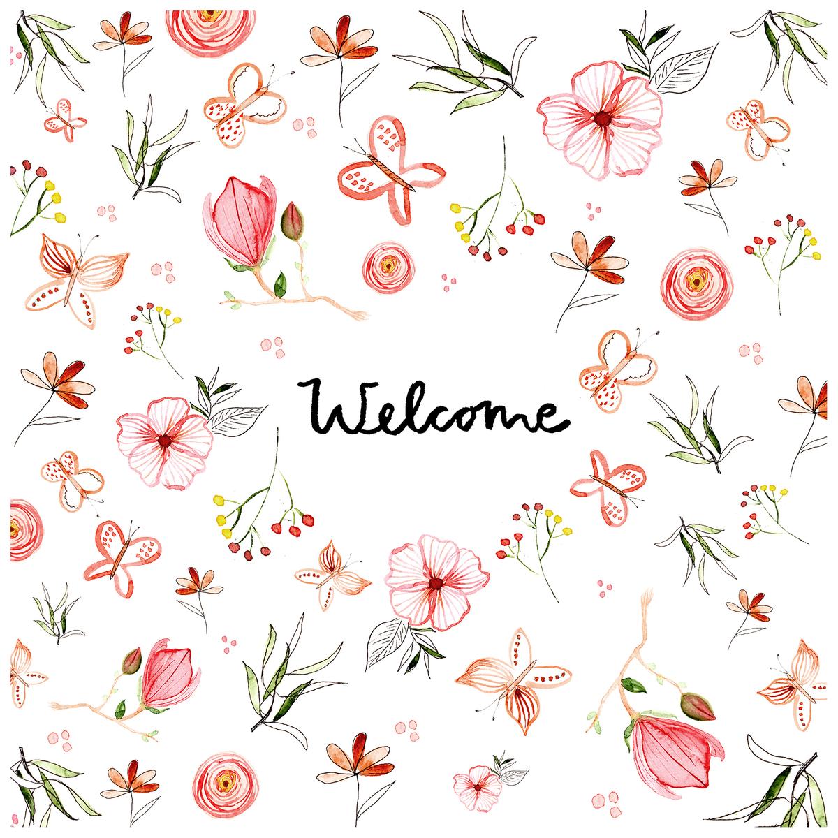 4021766287272 - Paperproducts Design - Serviette en papier Welcome Napkin
