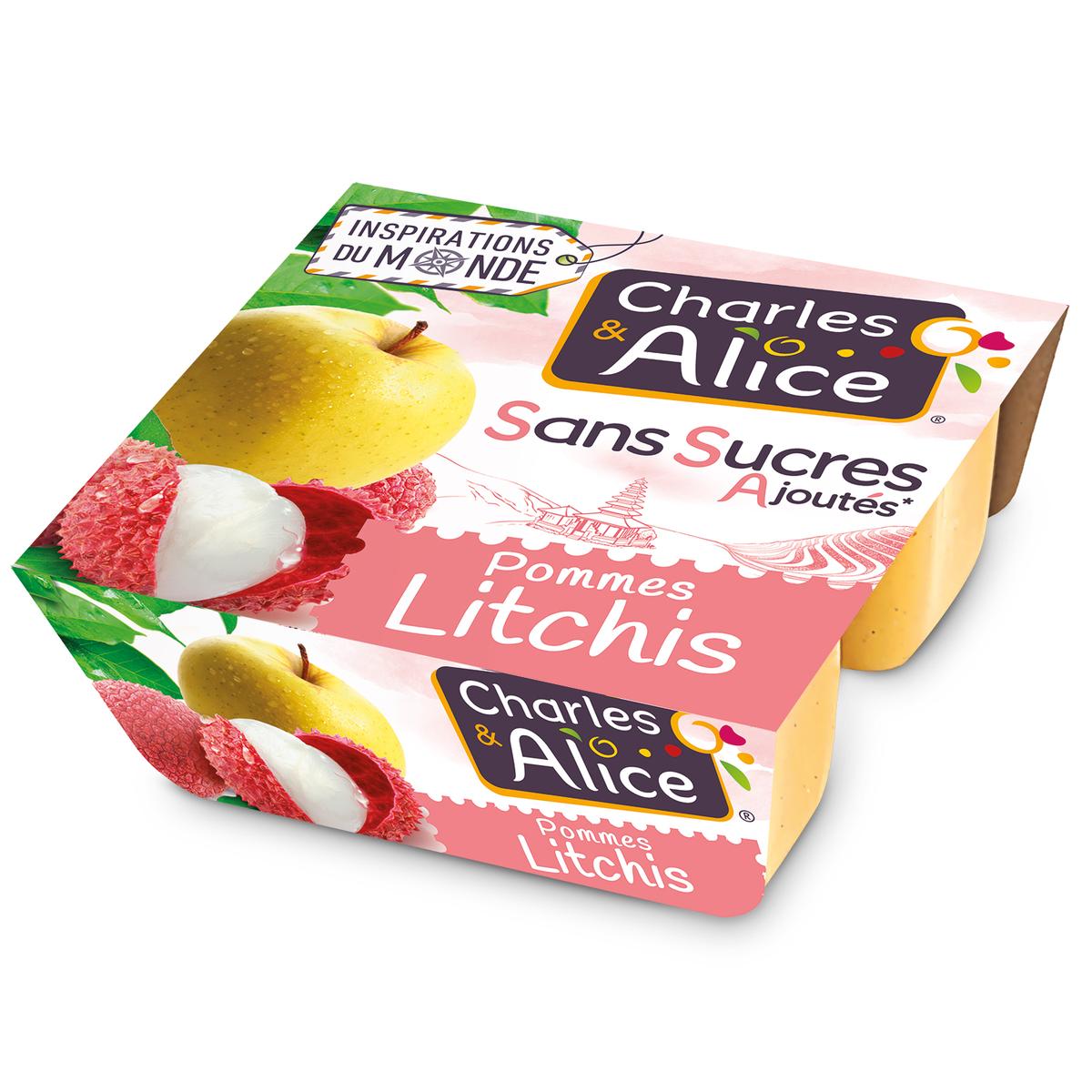 3297760097372 - Charles et Alice - Pomme Litchi Sans Sucre Ajouté
