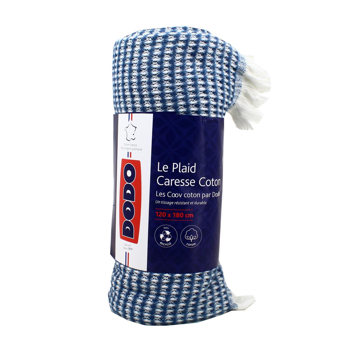 3307419707672 - Dodo - Plaid nature laine marine