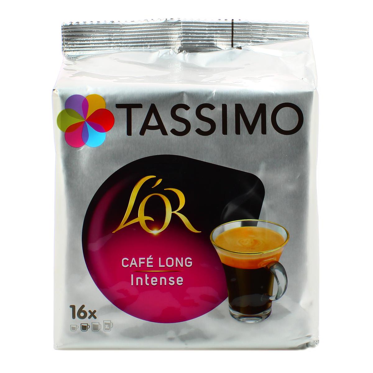 Livraison à domicile de café Tassimo Dosettes Long intense x16 128g