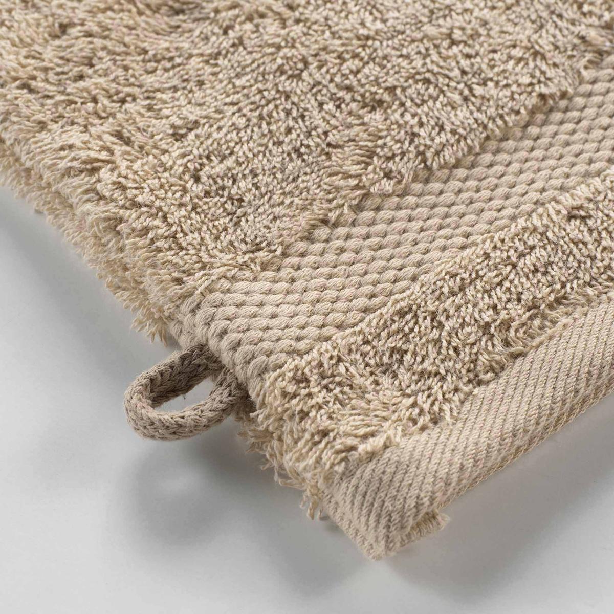 3574388020273 - Douceur D Interieur - Gant de toilette éponge noisette