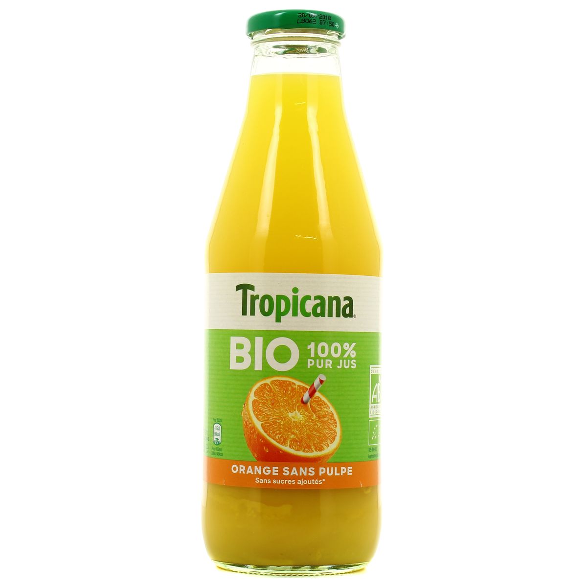 3502110010773 - Tropicana - Pur jus d'orange sans pulpe BIO