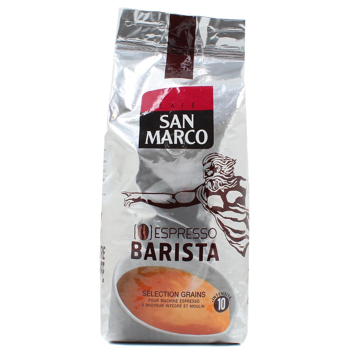 Café en grains espresso barista n°10 SAN MARCO : le paquet de 1Kg à Prix  Carrefour