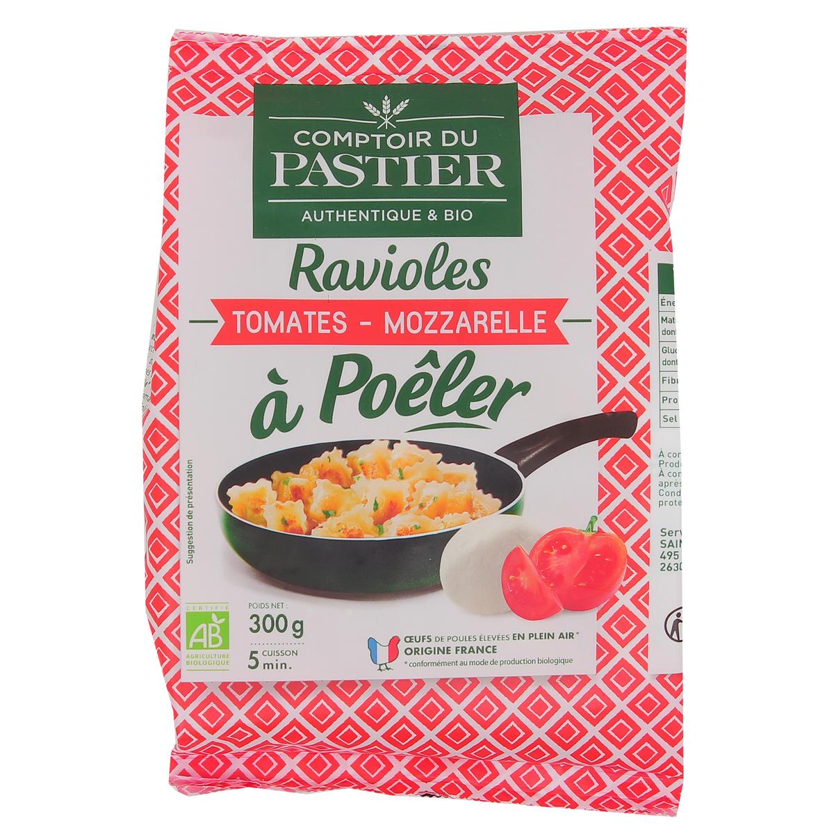 3266140061173 - Comptoir Du Pastier - Ravioles à Poêler, Tomates Mozzarelle Bio