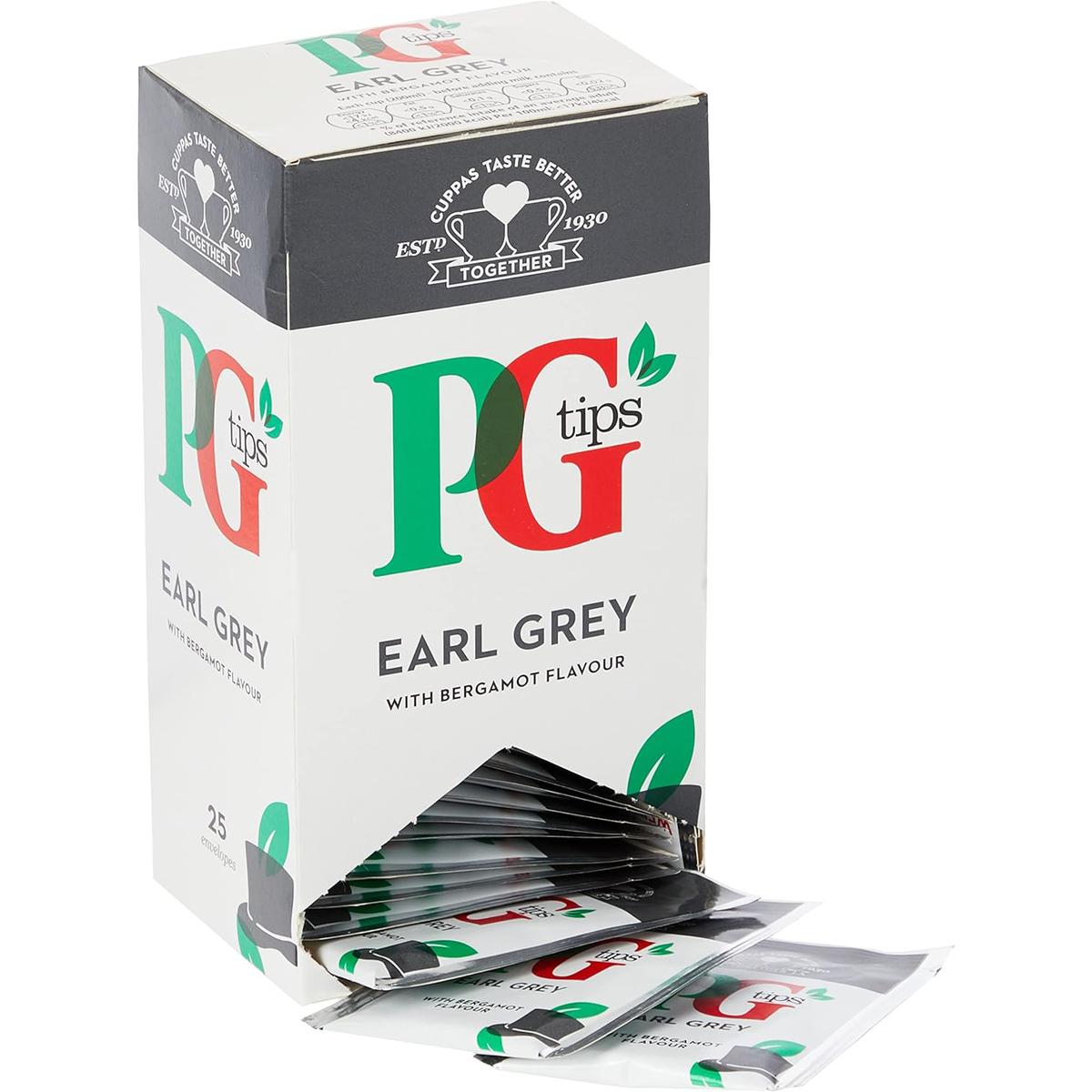8710447901373 - Pg Tips - Thé Noir Earl Grey Bergamote - 25 sachets