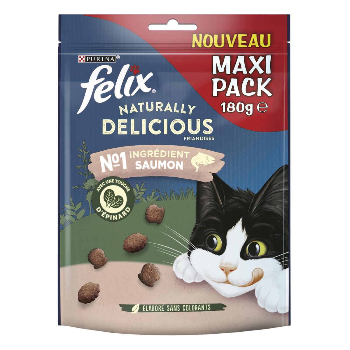7613287171573 - Purina - Félix - Naturally Delicious Saumon Epinard - Friandise pour chat