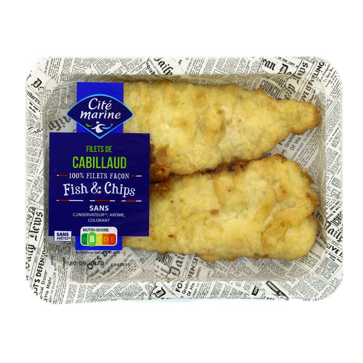 3492500072729 - Cité Marine - Filet de cabillaud façon Fish & Chips