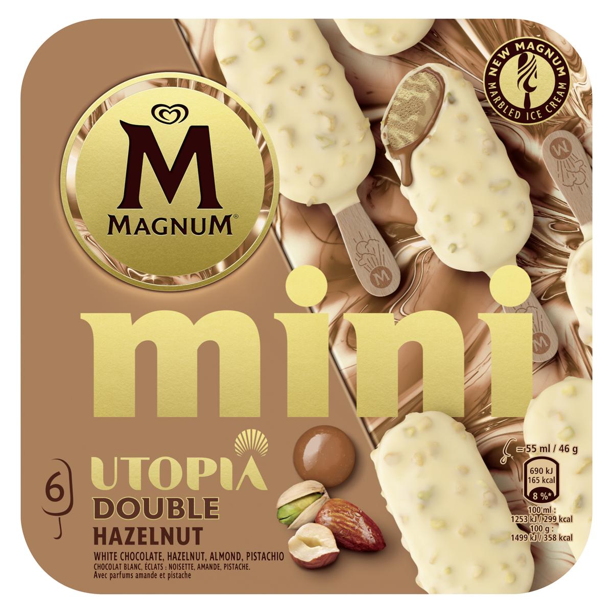 8711327662773 - Magnum - Mini bâtonnets chocolat blanc, amandes, noisettes et pistaches