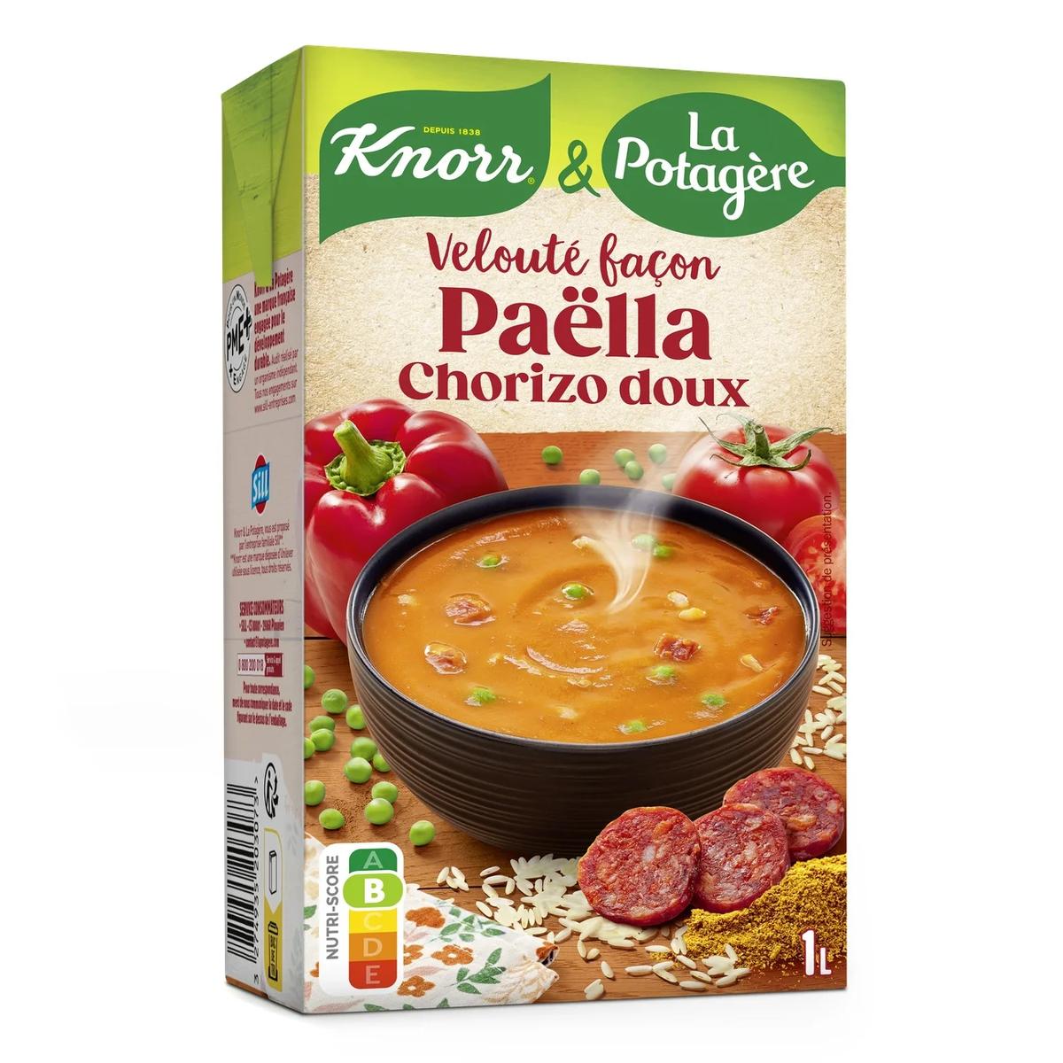 3274935203073 - Knorr & La Potagère - Soupe Velouté Façon Paëlla Chorizo Doux