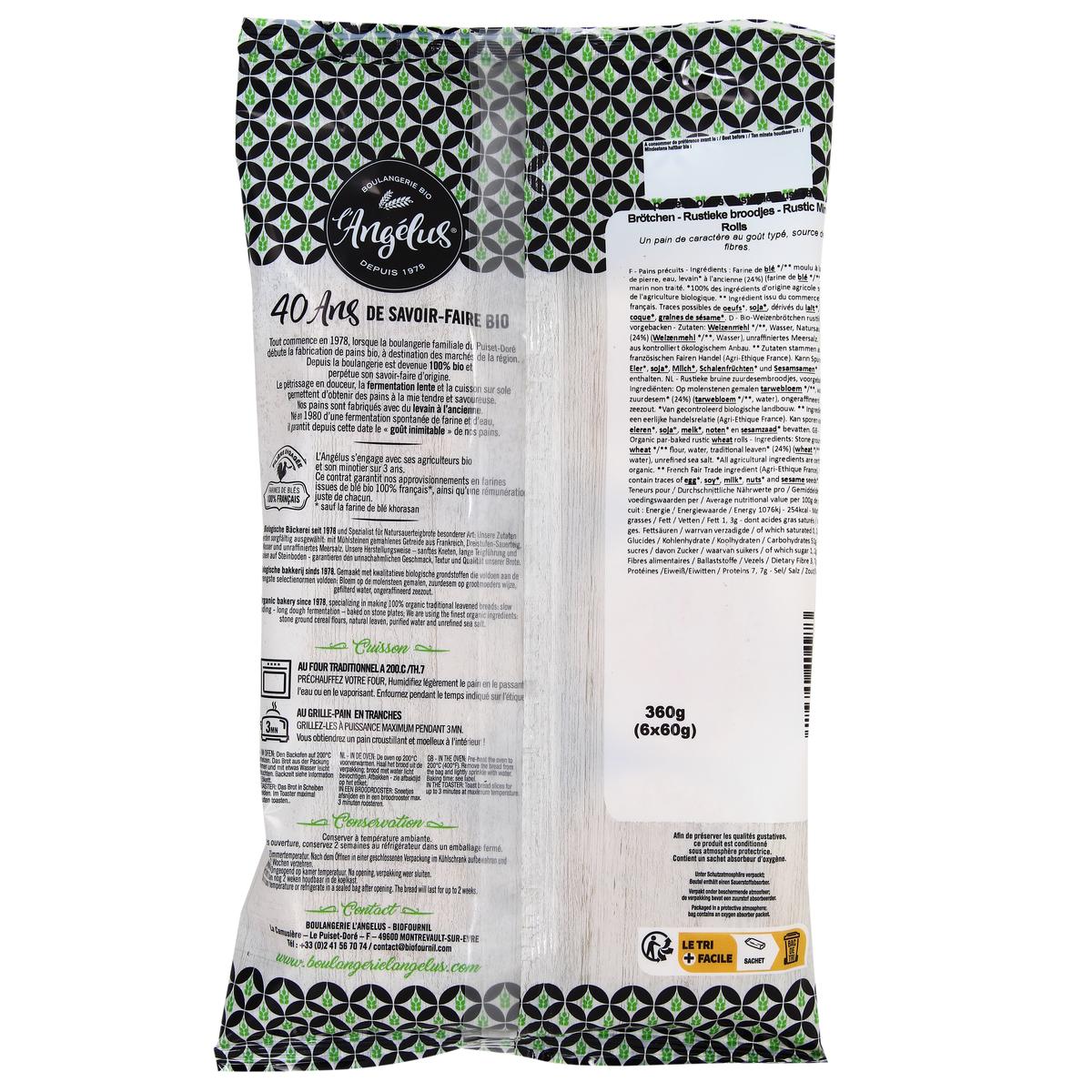 3419390404973 - L'Angelus - Mini Boules Rustique, Bio