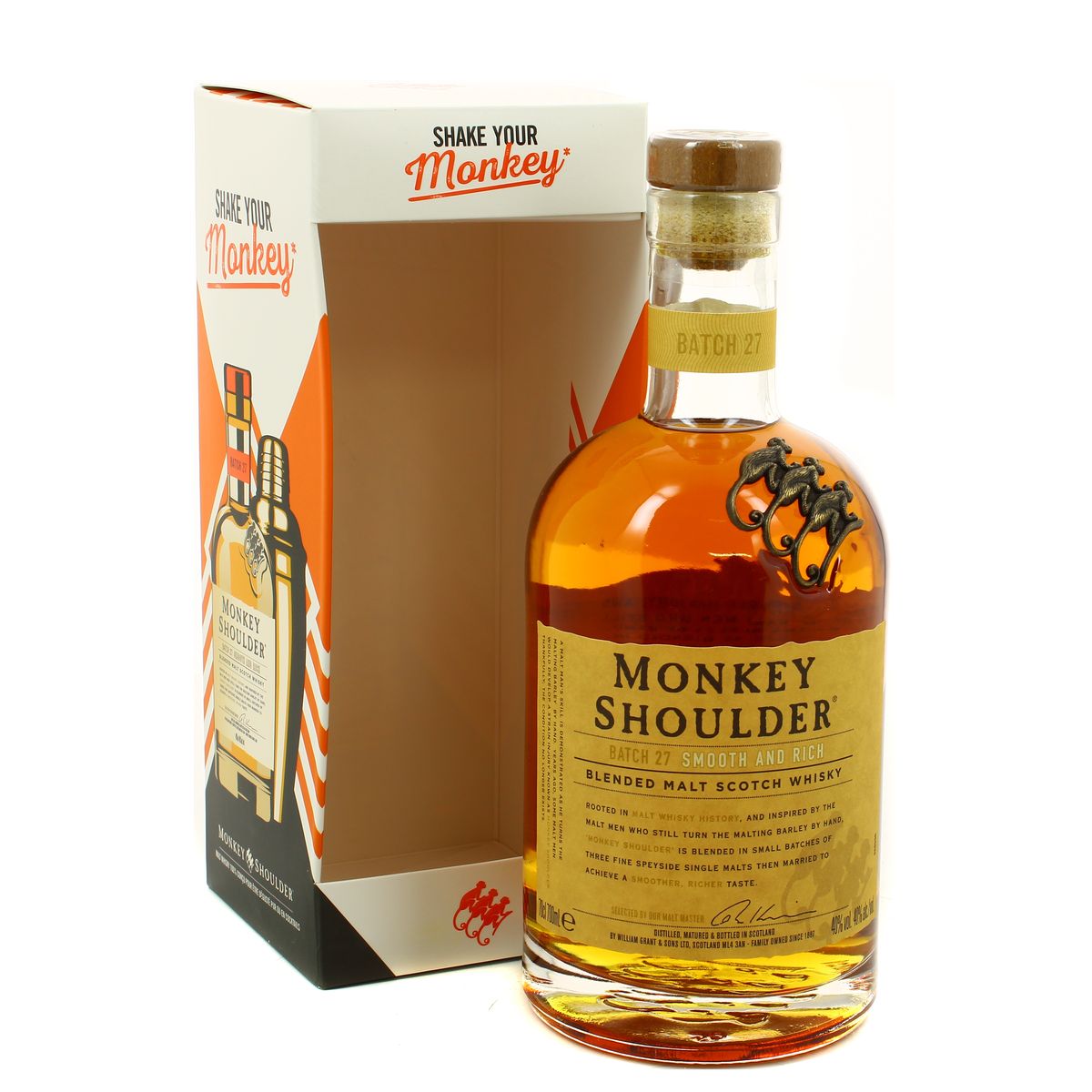 3500870066573 - Monkey Shoulder - Scotch Whisky pur malt 40°, étui festif