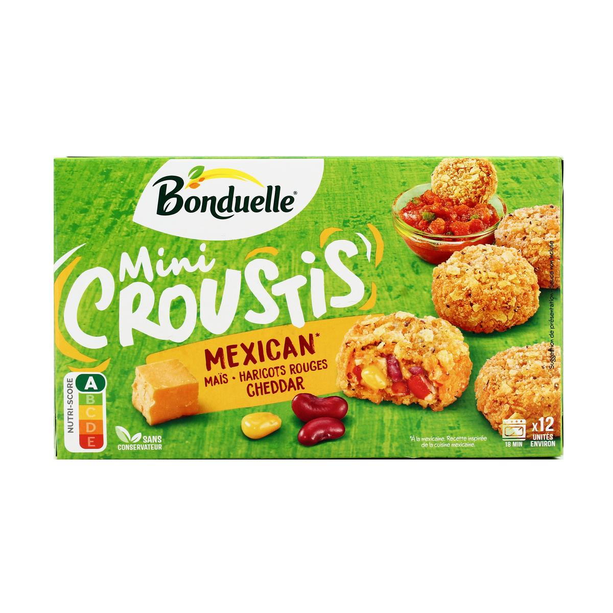3083681166873 - Bonduelle -  Mini croustis mexican poivron haricot rouge