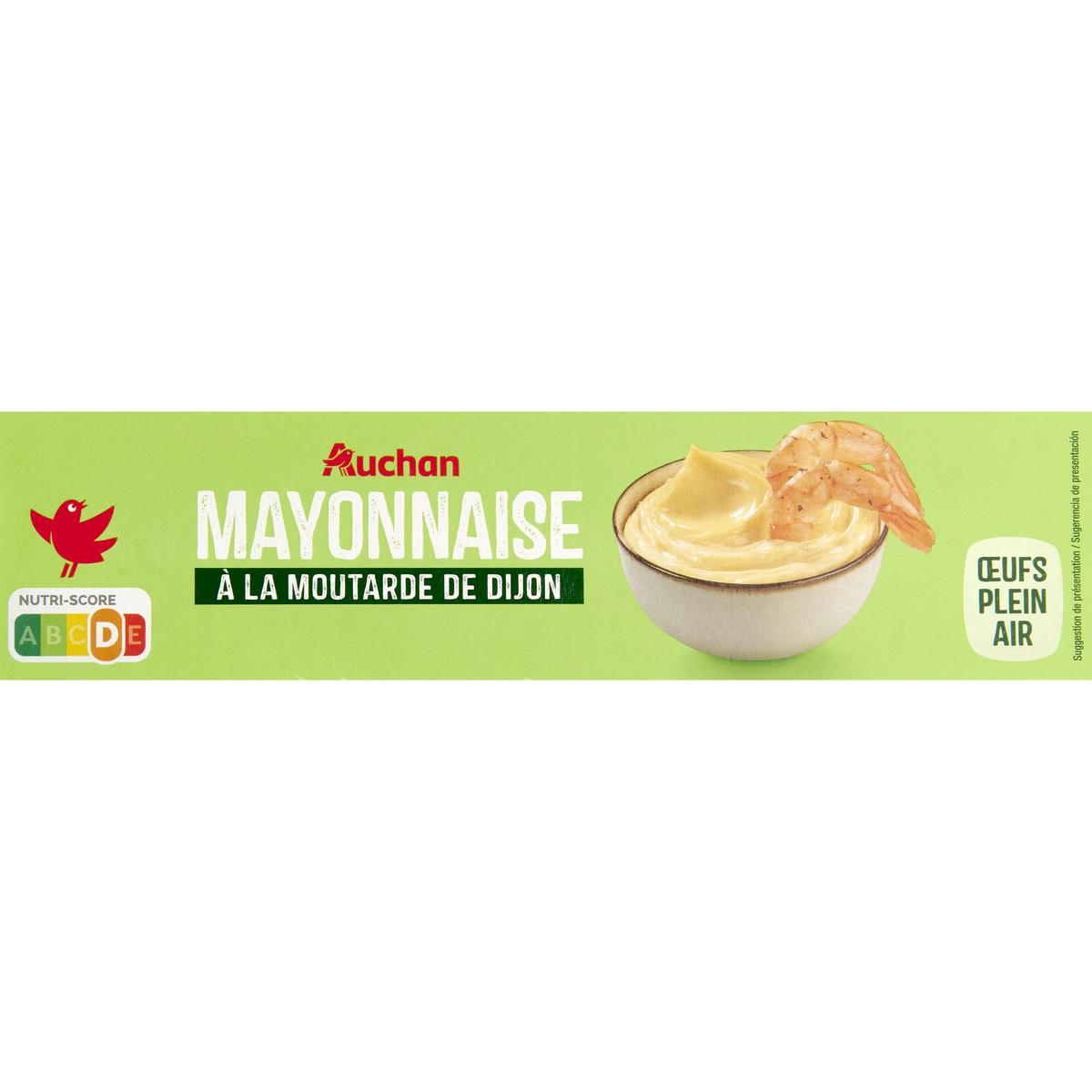 3254560016873 - Auchan - Mayonnaise à la moutarde de Dijon et aux oeufs frais en tube