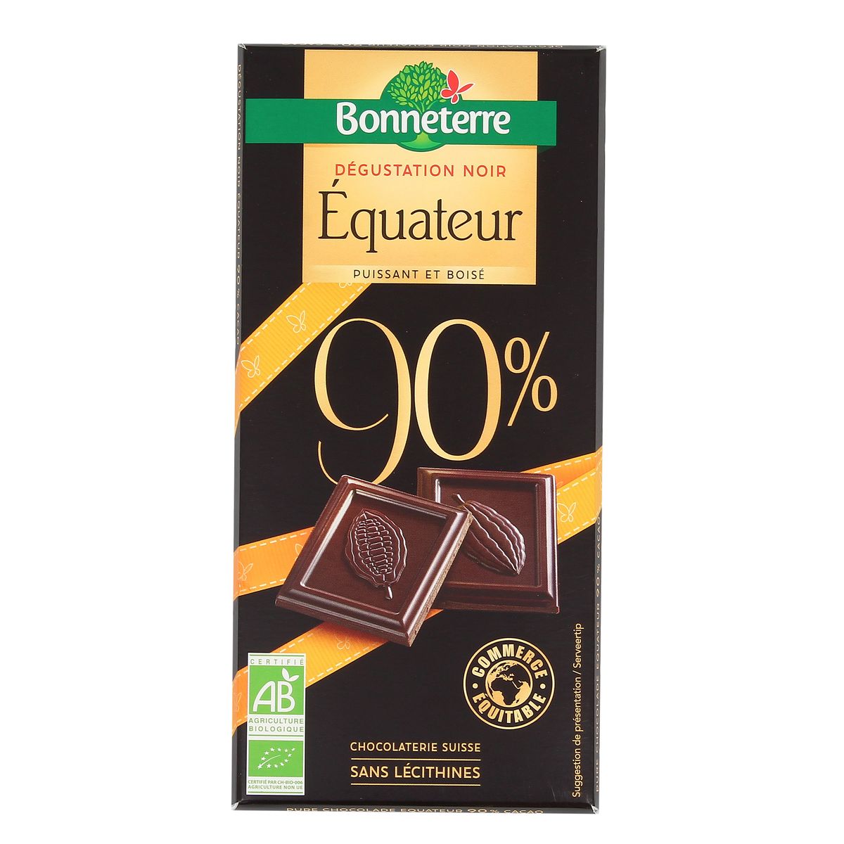 3396410047573 - Bonneterre - Chocolat Noir bio Équateur 90%