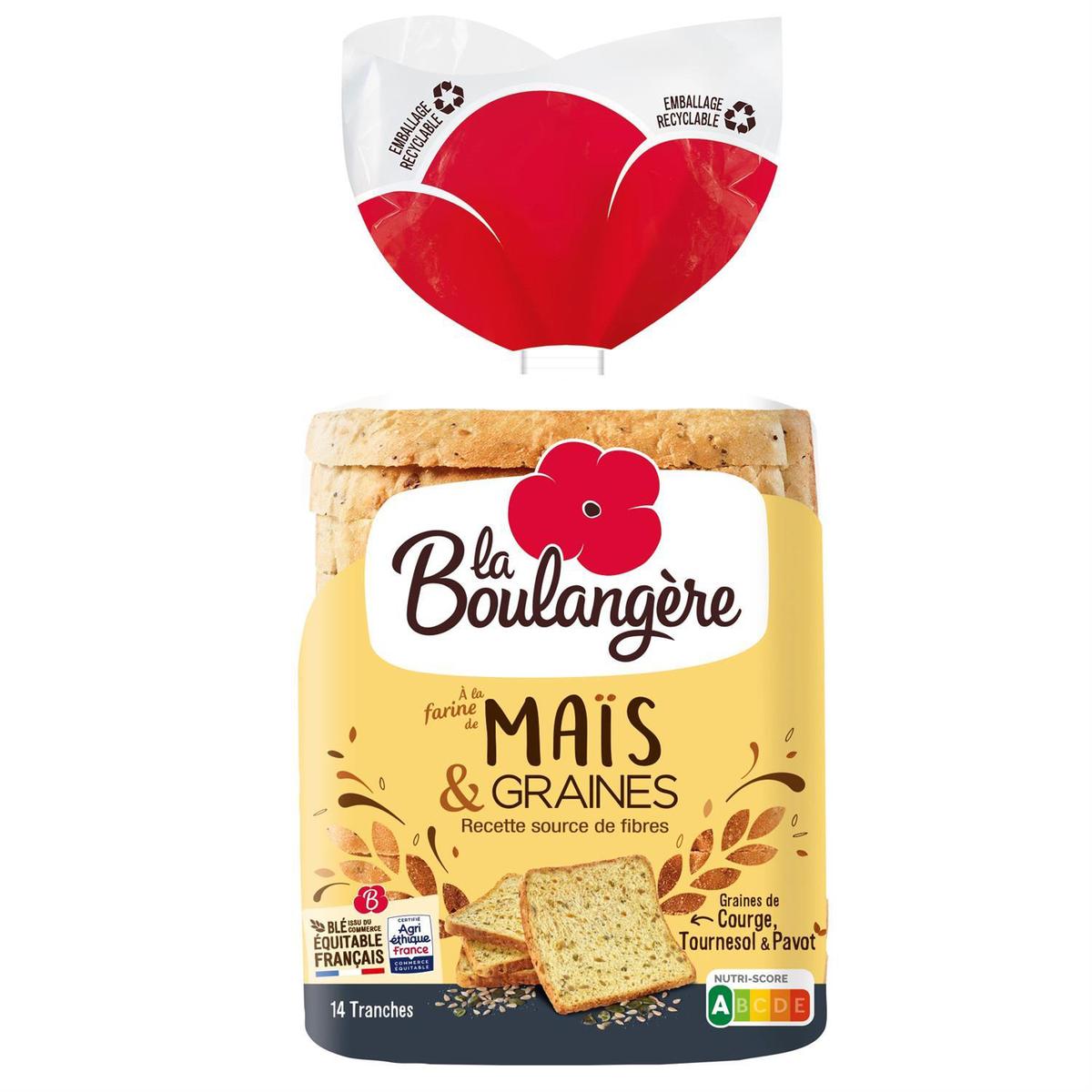3760049791174 - La Boulangère - Pain de Mie à la Farine de Maïs et Graines
