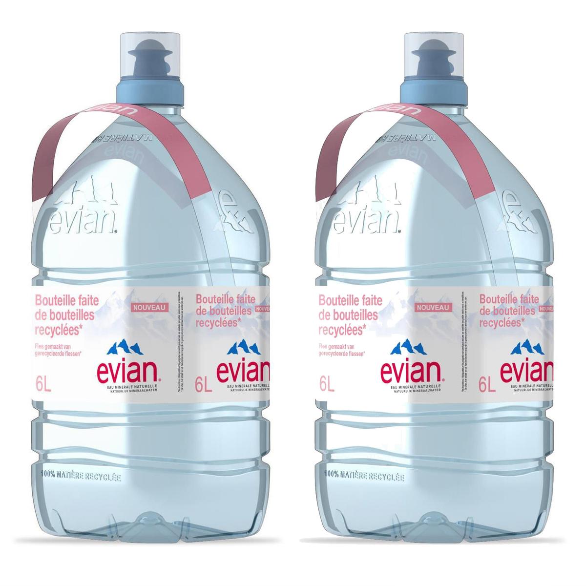 2 Bouteilles En Verre Bleu 2 Litres - Avec Bouchon à Vis Et Anse, Pour Eau, Vin, Jus