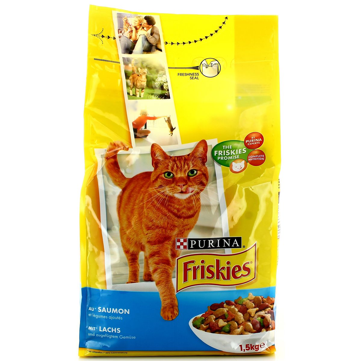 Achat Vente Friskies Croquette Au Saumon Et Legumes Ajoutes 1 5kg