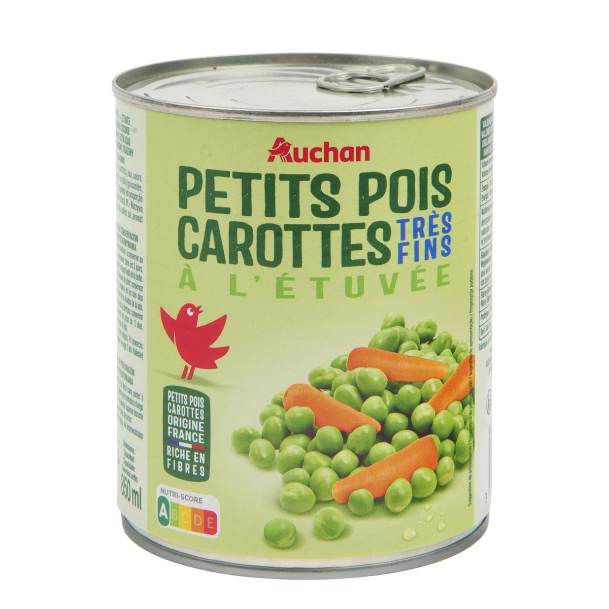 3596710544974 - Auchan - Petits pois carottes très fins à l'étuvée