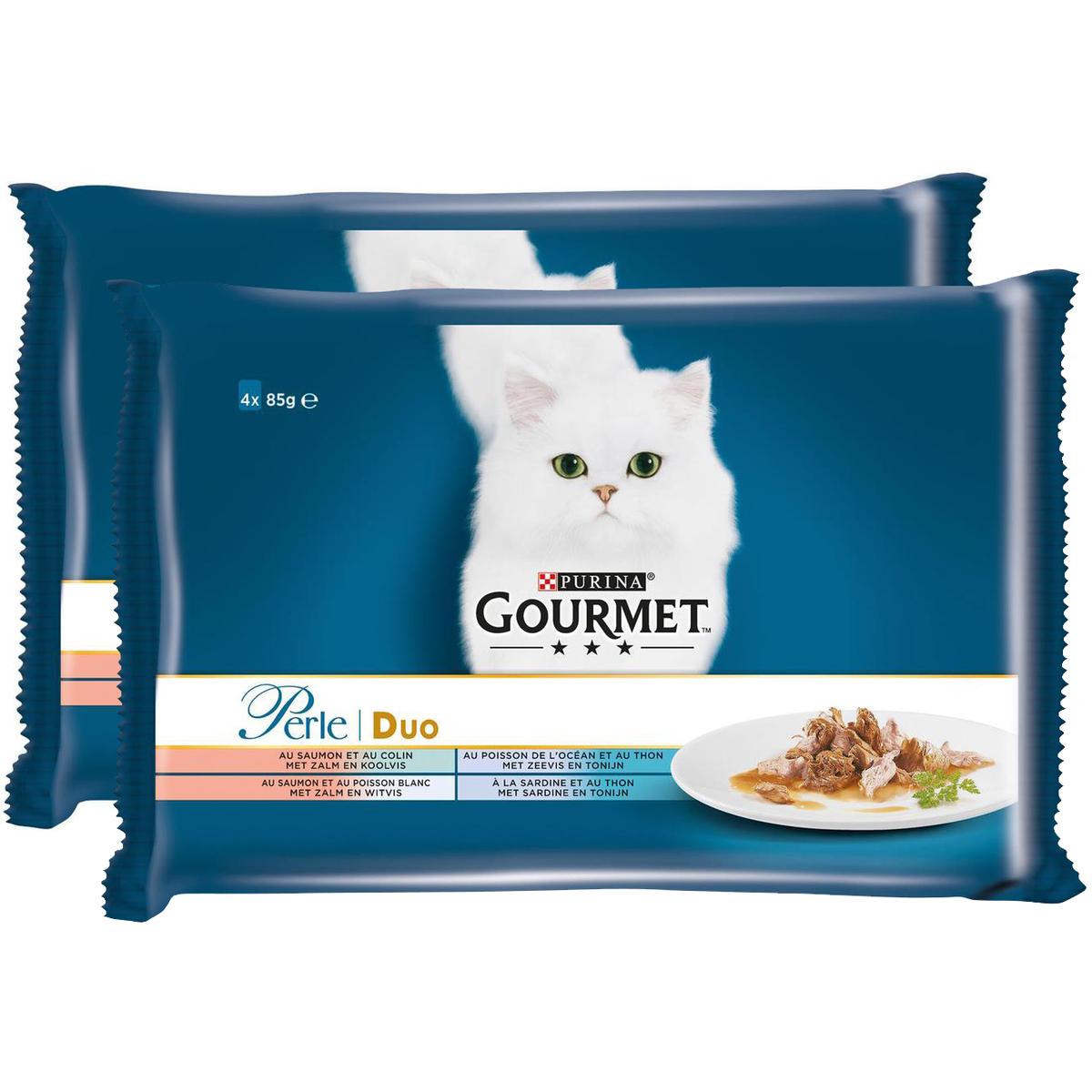 2050000345074 - Purina - Gourmet Perle - Sachets Duo de la Mer 4 Variétés pour chat