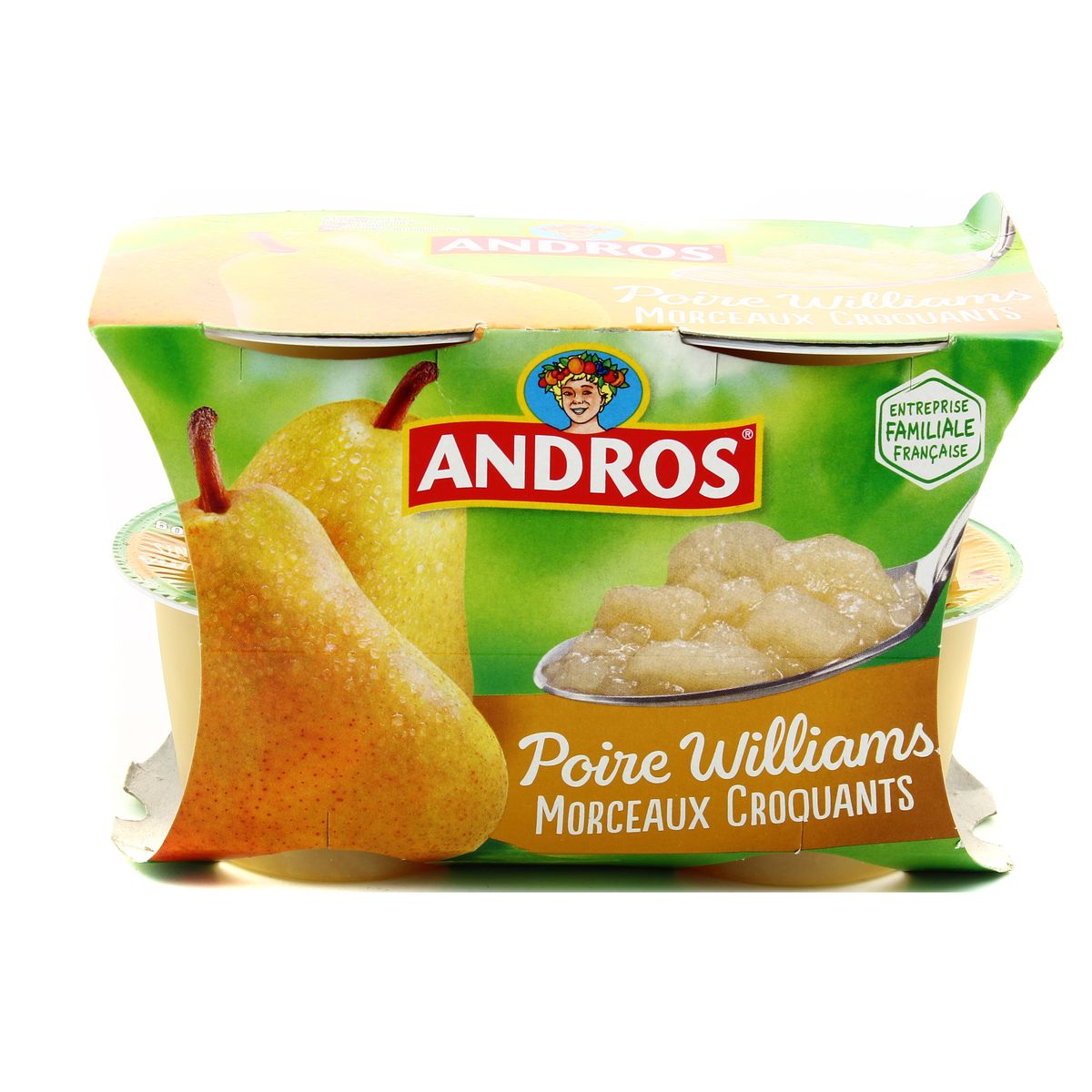 Livraison à domicile Andros Délice de poire williams, 4x100g