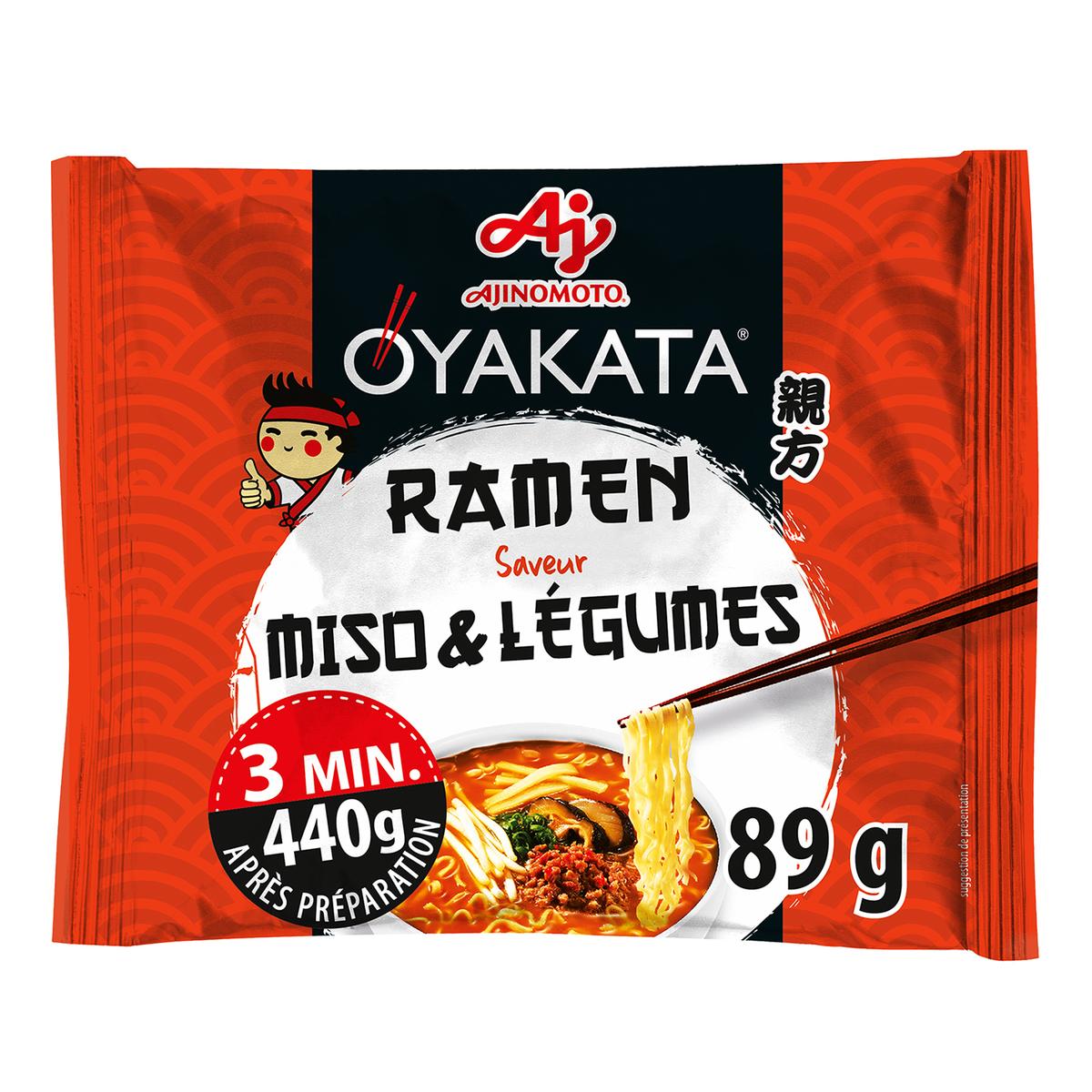 5901384506674 - Oyakata - Soupe Nouilles de blé Ramen saveur miso et légumes en sachet