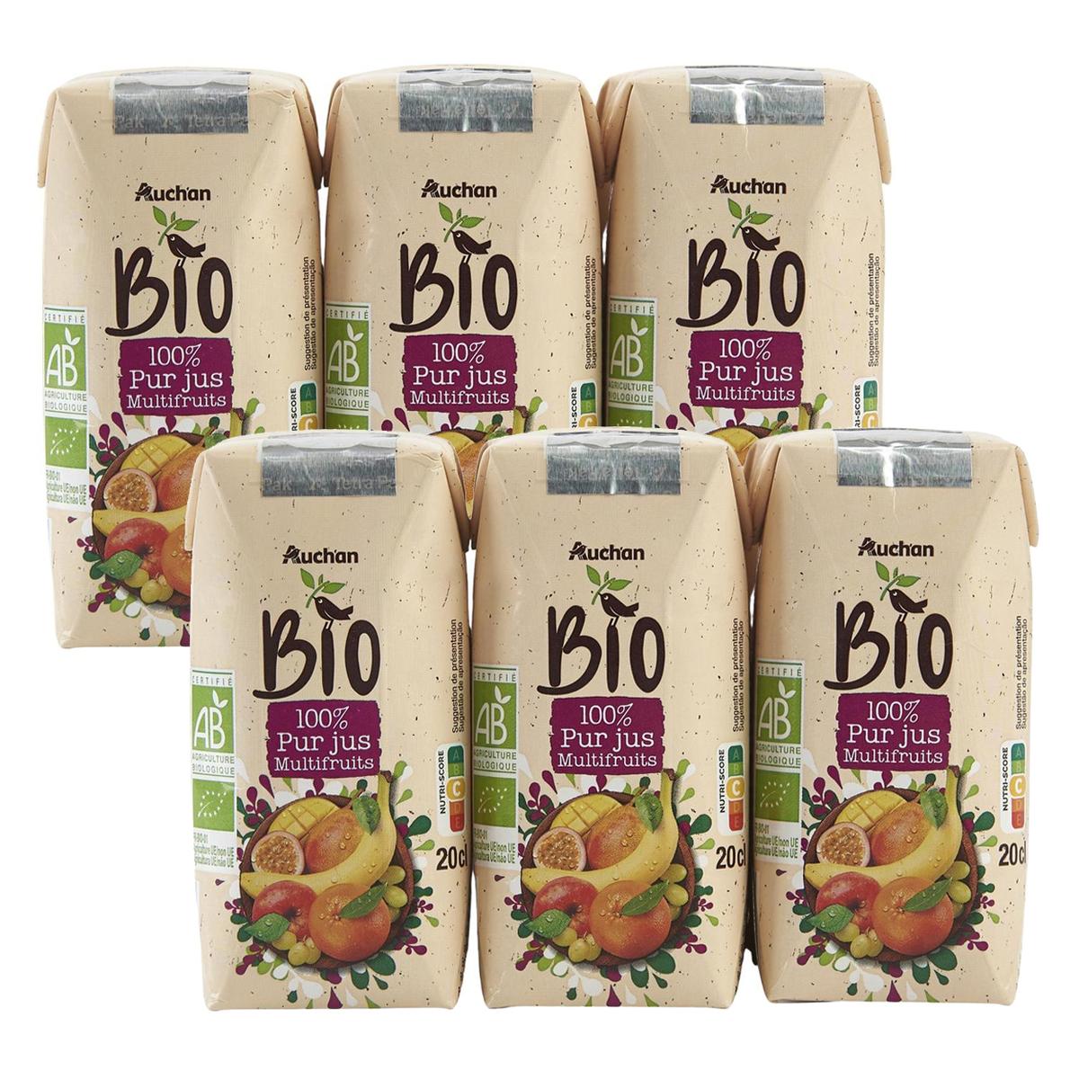 2050000406874 - Auchan BIO - Pur jus multifruits bio