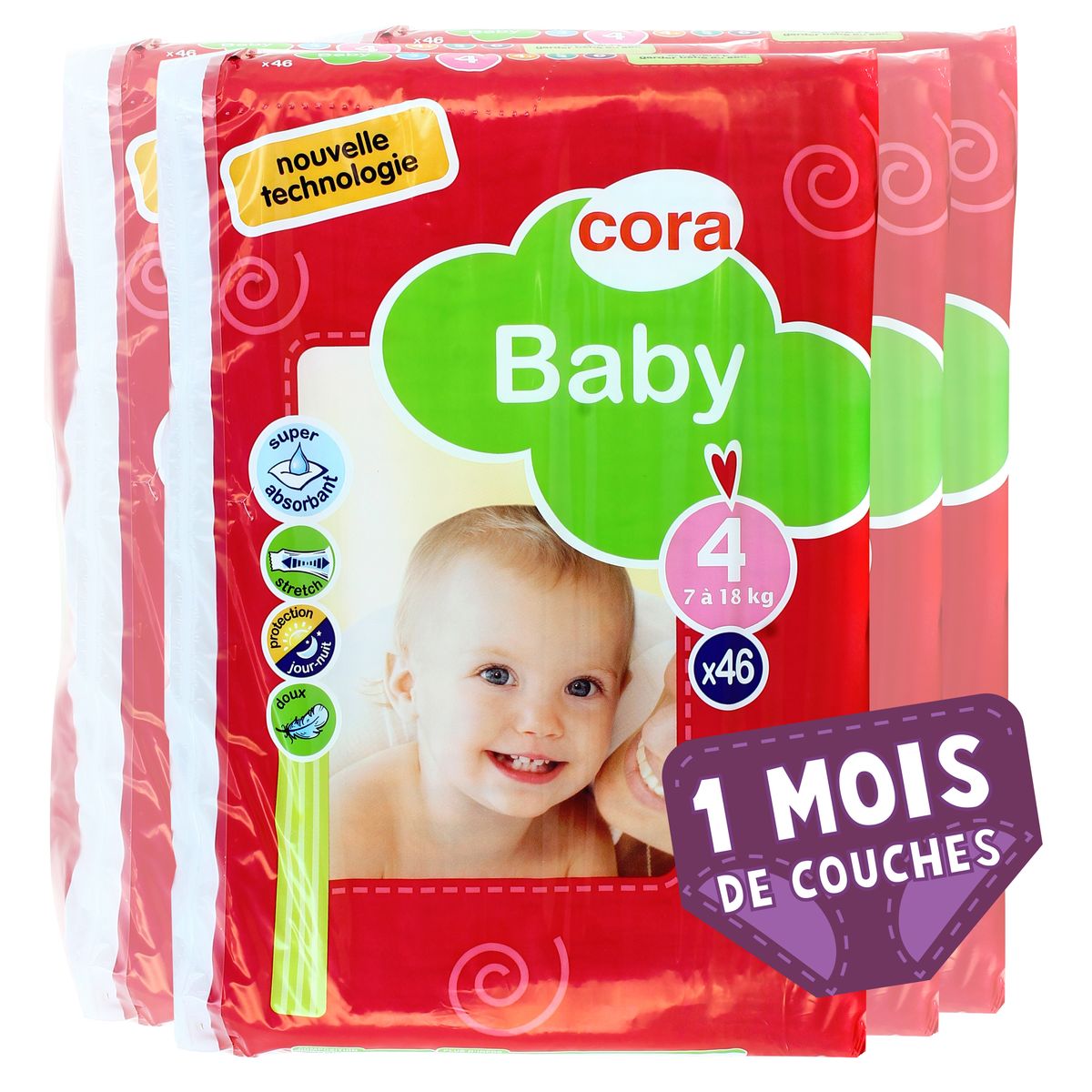 2050000318474 - Cora - Couches T4 - 7/18 kg - Baby