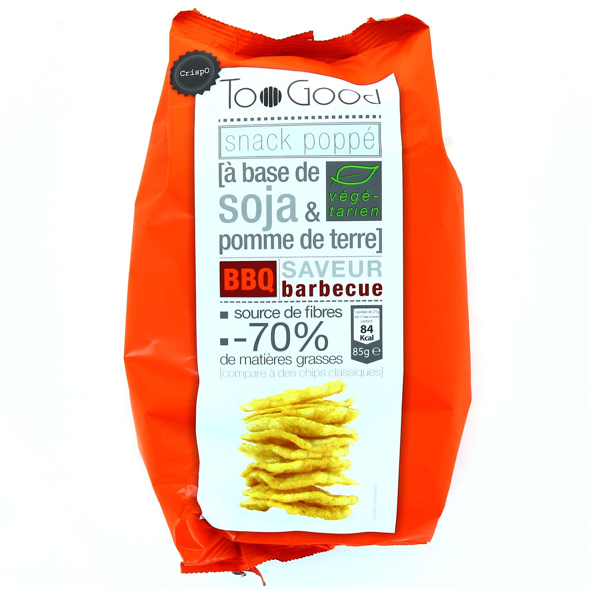 Too Good Chips soja pomme de terre saveur barbecue, 85g houra.fr